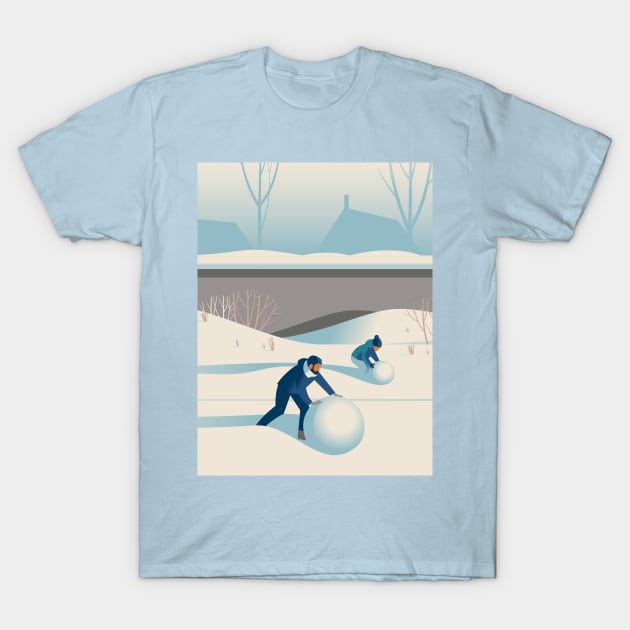 Snowballs T-Shirt by Ricard Jorge illustration